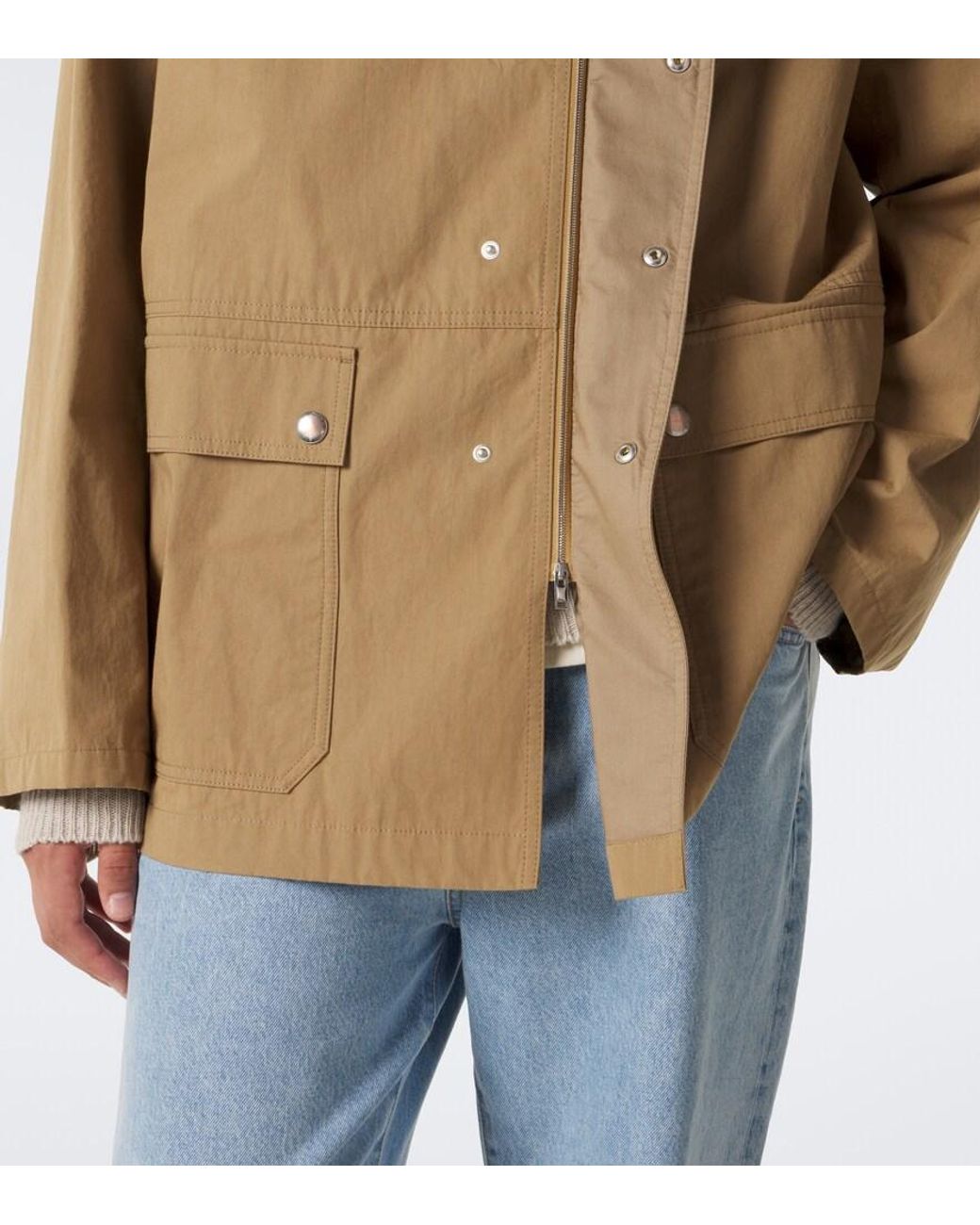 The Row Brown Frank Cotton Jacket for men