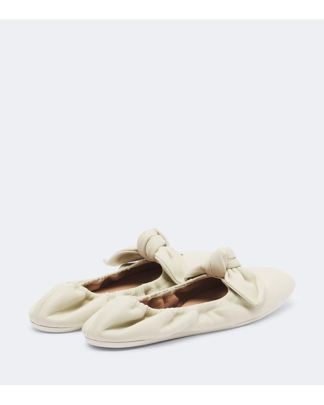 Zimmermann White Carousel Leather Ballet Flats