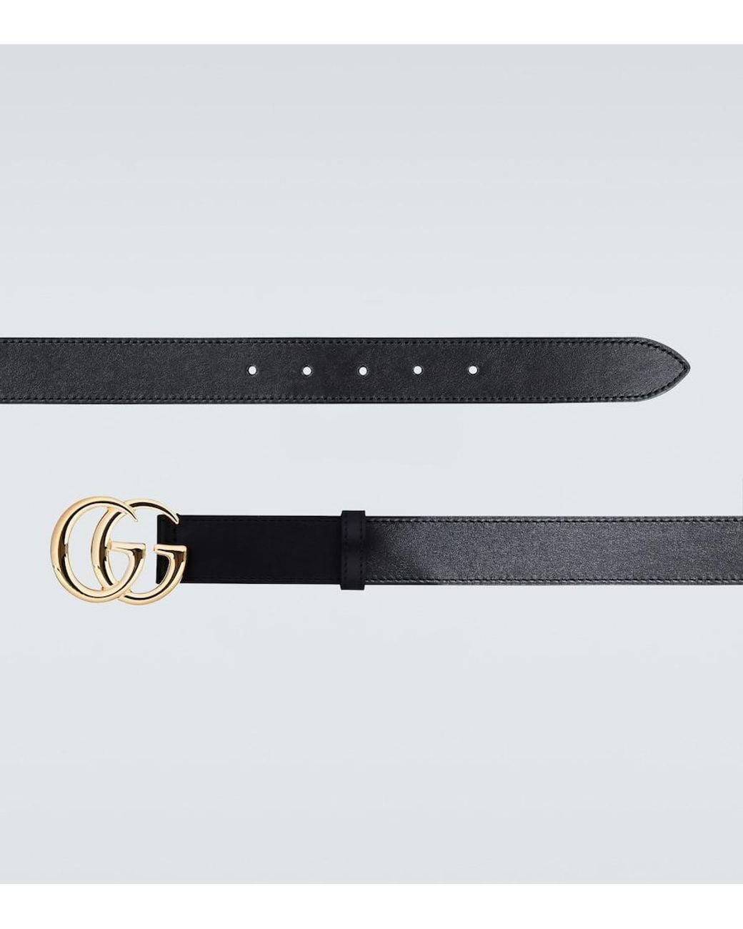 Gucci Black Gg Marmont Leather Belt for men