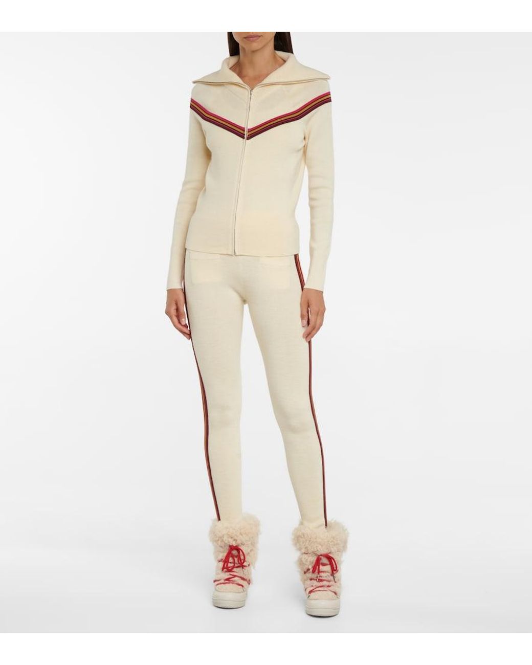 Isabel Marant Natural Fadena Jacquard Leggings