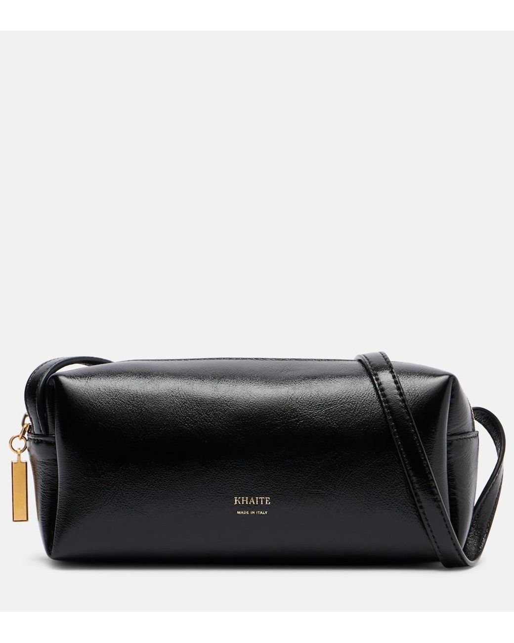 Khaite Black Kye Mini Leather Crossbody Bag