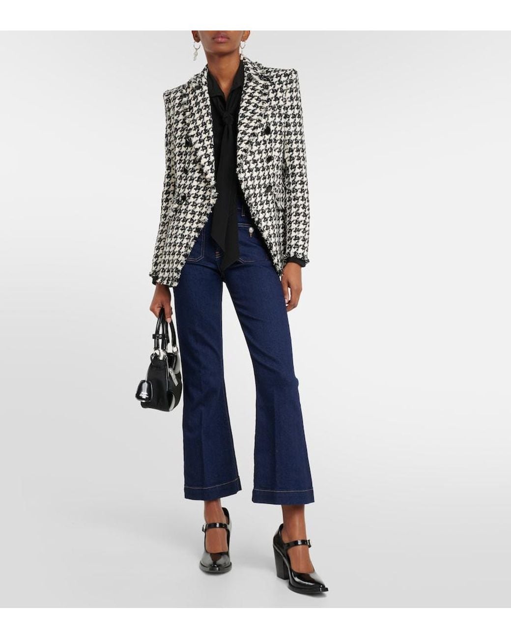 Veronica Beard Blue Cropped Jeans Carson