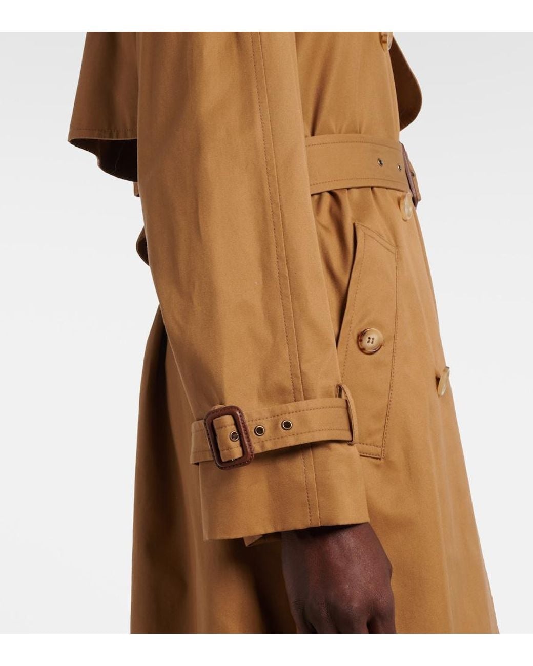 Chloé Brown Cotton Gabardine Trench Coat