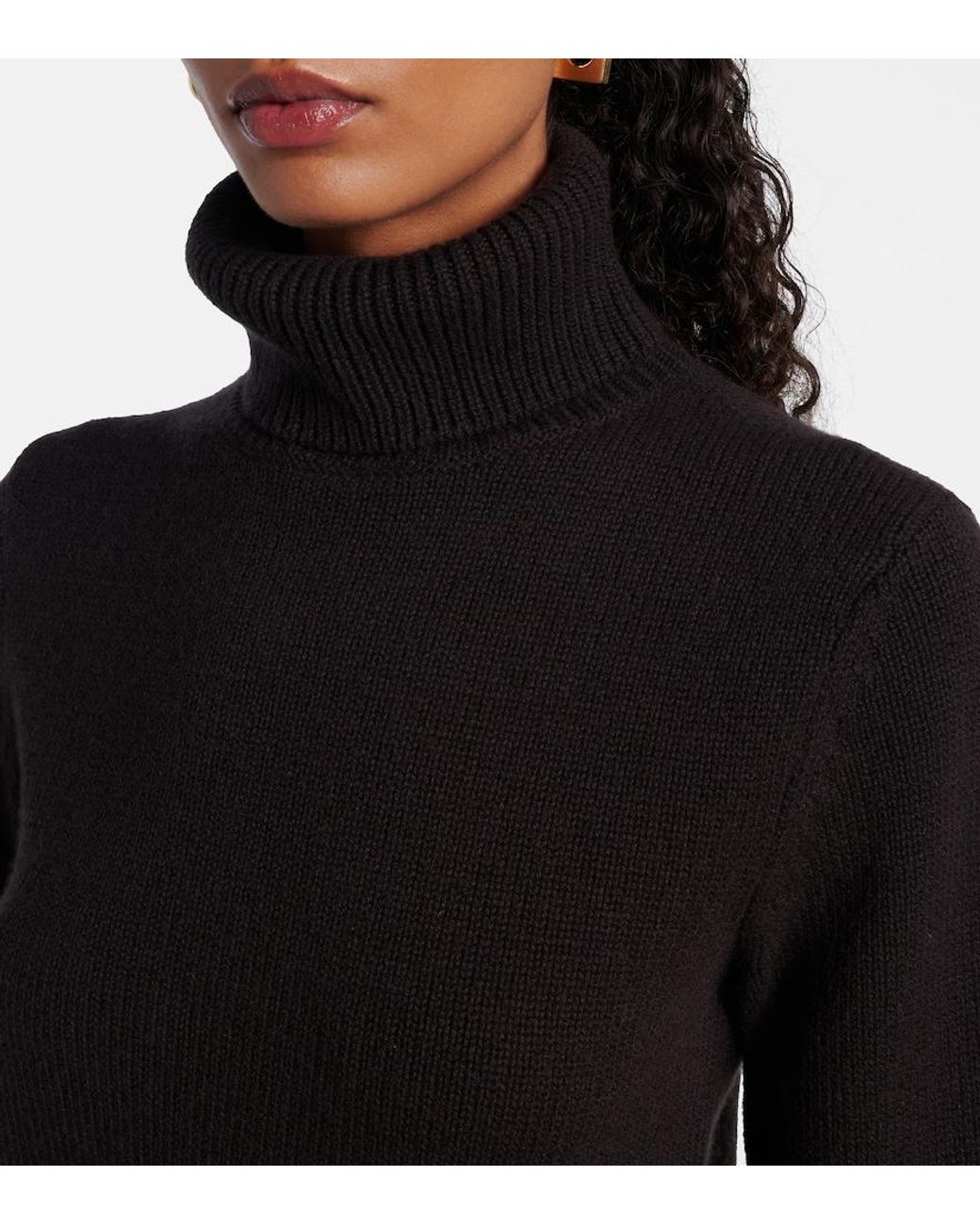 Ralph Lauren Black Cashmere Turtleneck Sweater