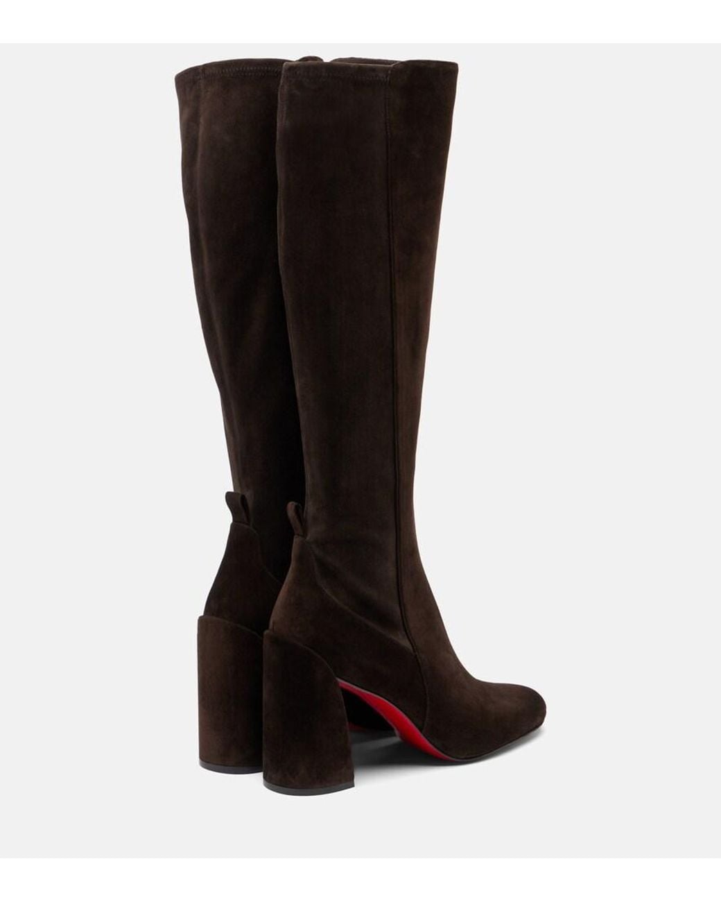Christian Louboutin Black Jane Suede Knee-High Boots