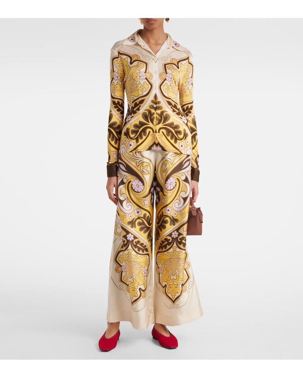 LaDoubleJ Metallic Spells Placee Printed Shirt
