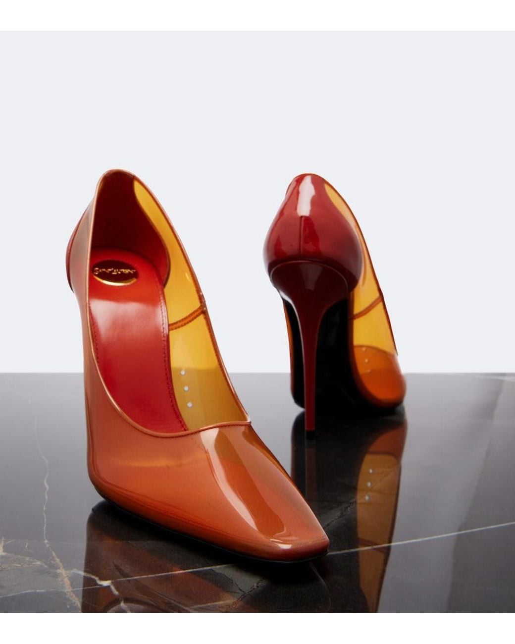 Saint Laurent Orange Folie Tpu Pumps