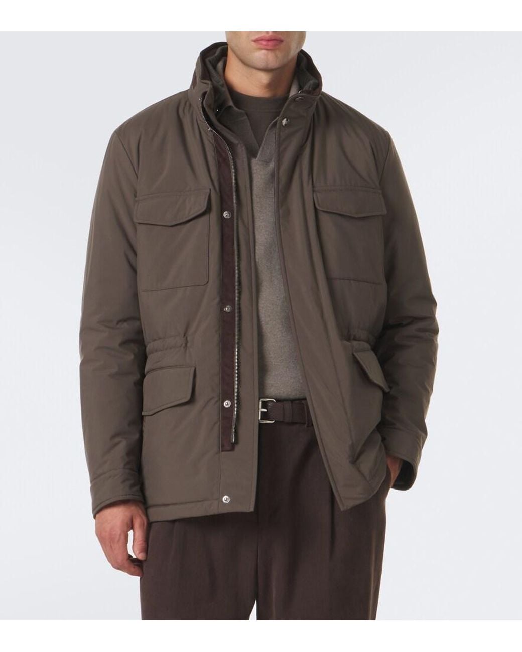 Fedeli Green Technical Jacket for men