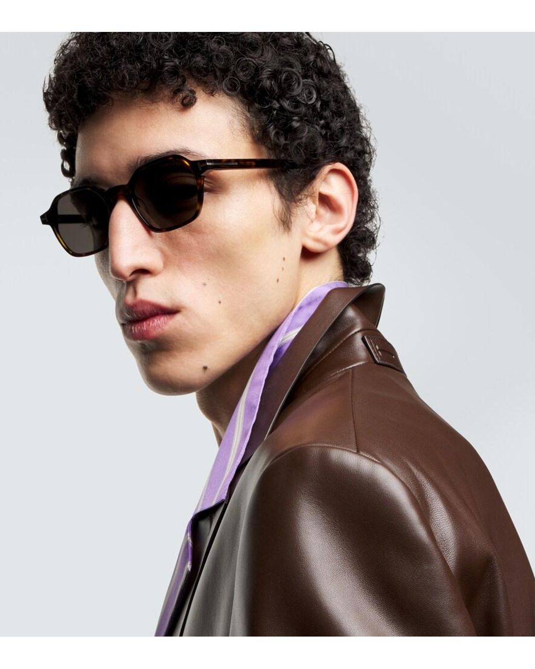 Tom Ford Brown Joey Square Sunglasses for men