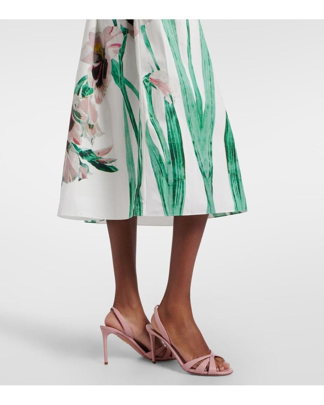 Erdem White Floral Cotton Shirt Dress