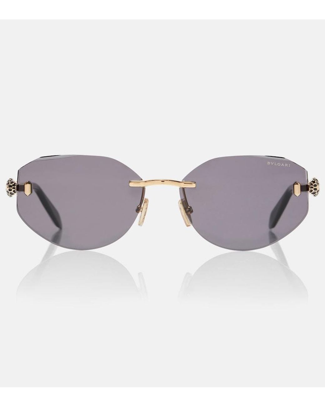 BVLGARI Brown Serpenti Forever Oval Sunglasses