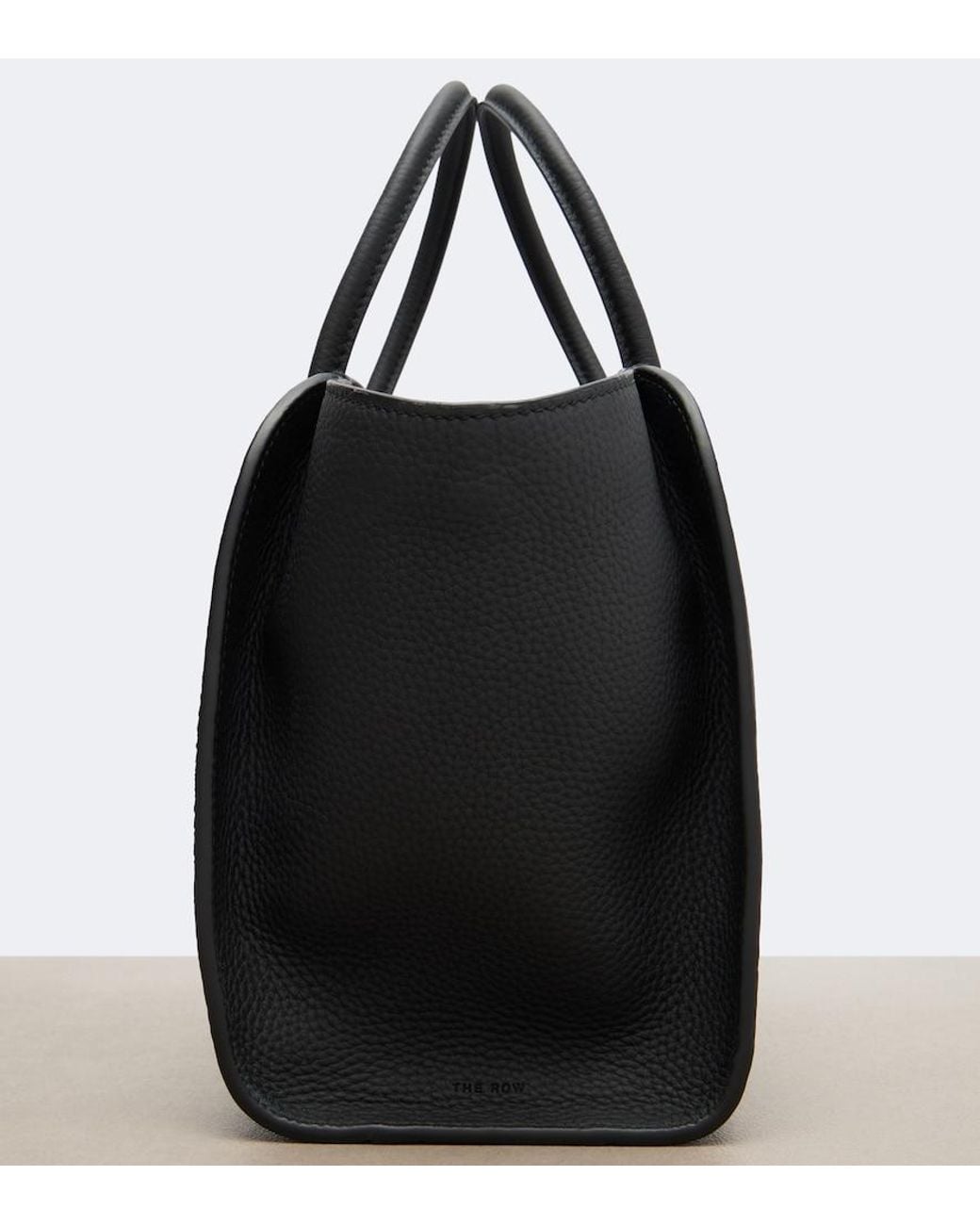 The Row Black Marlo 12 Leather Tote Bag
