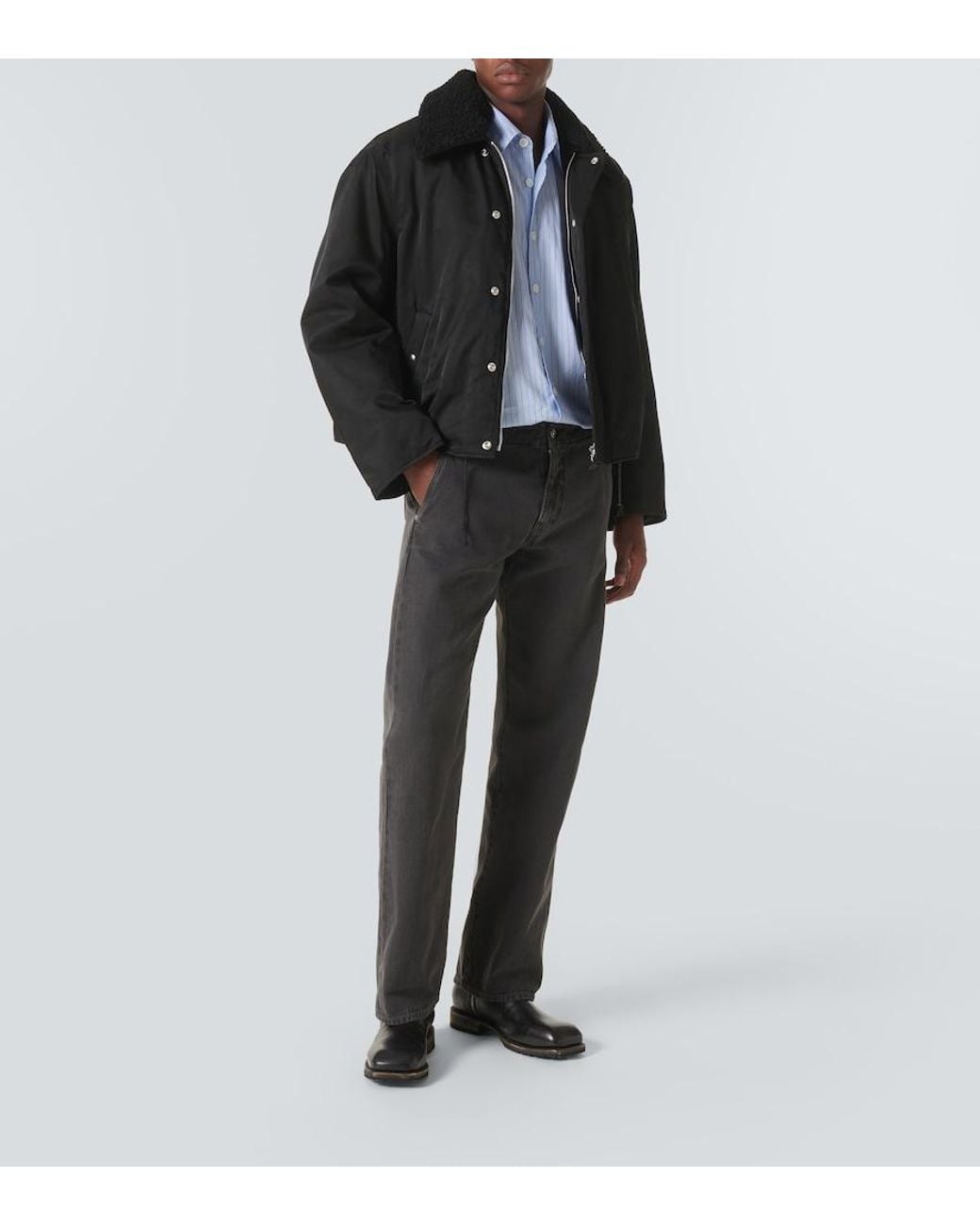Our Legacy Black Ace Cotton-Blend Jacket for men