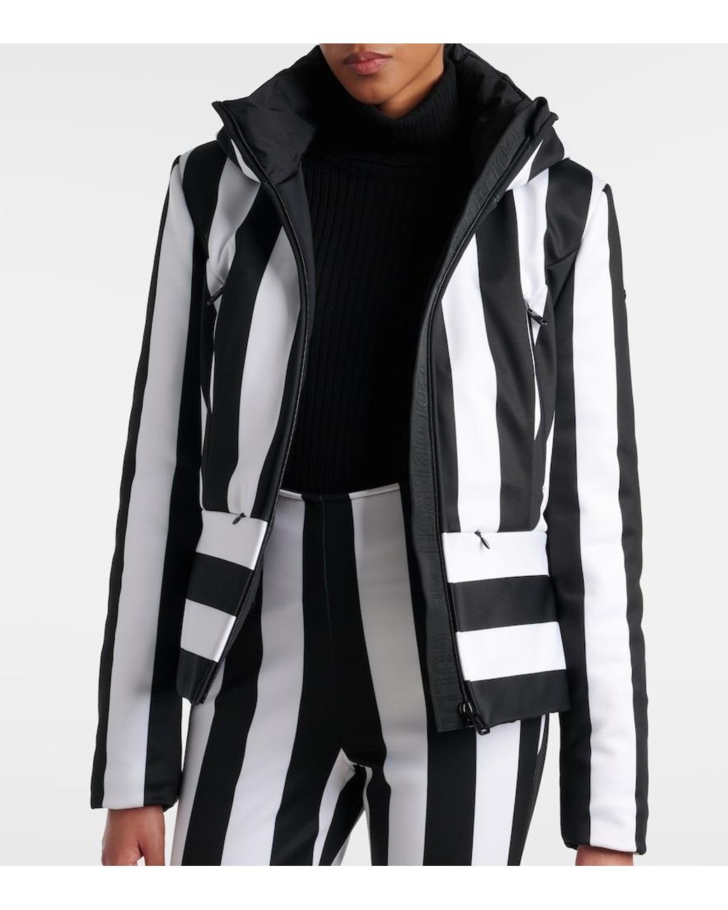 Goldbergh Black Linea Striped Ski Jacket