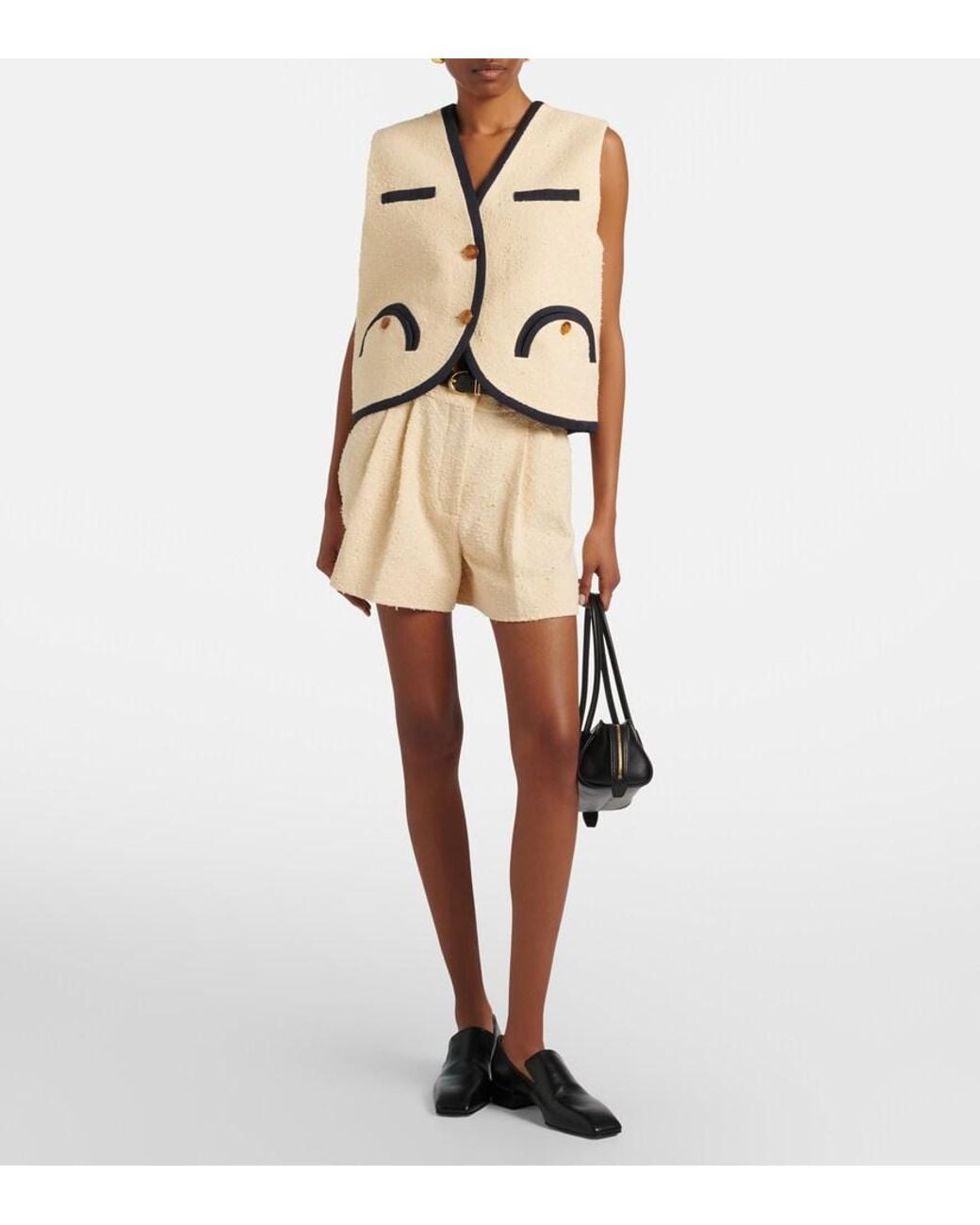 Blazé Milano Black Gliss Cotton-Blend Vest
