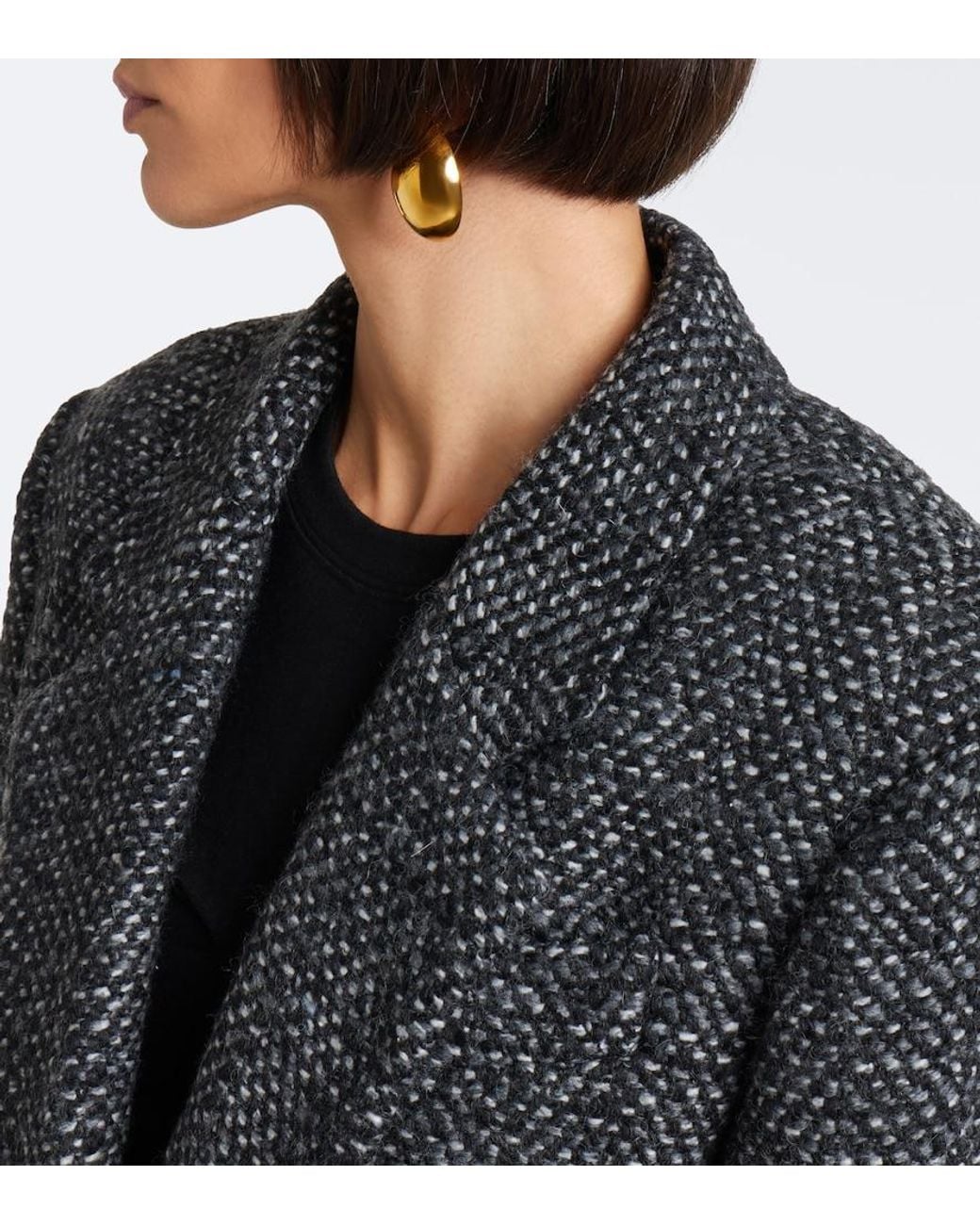 Isabel Marant Black Parly Herringbone Jacket