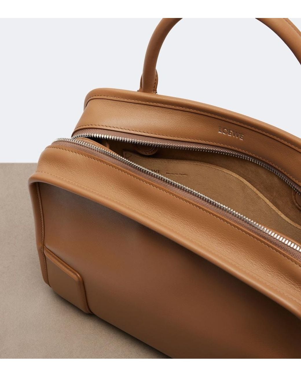 Loewe Brown Amazona 180 Medium Leather Top-Handle Bag