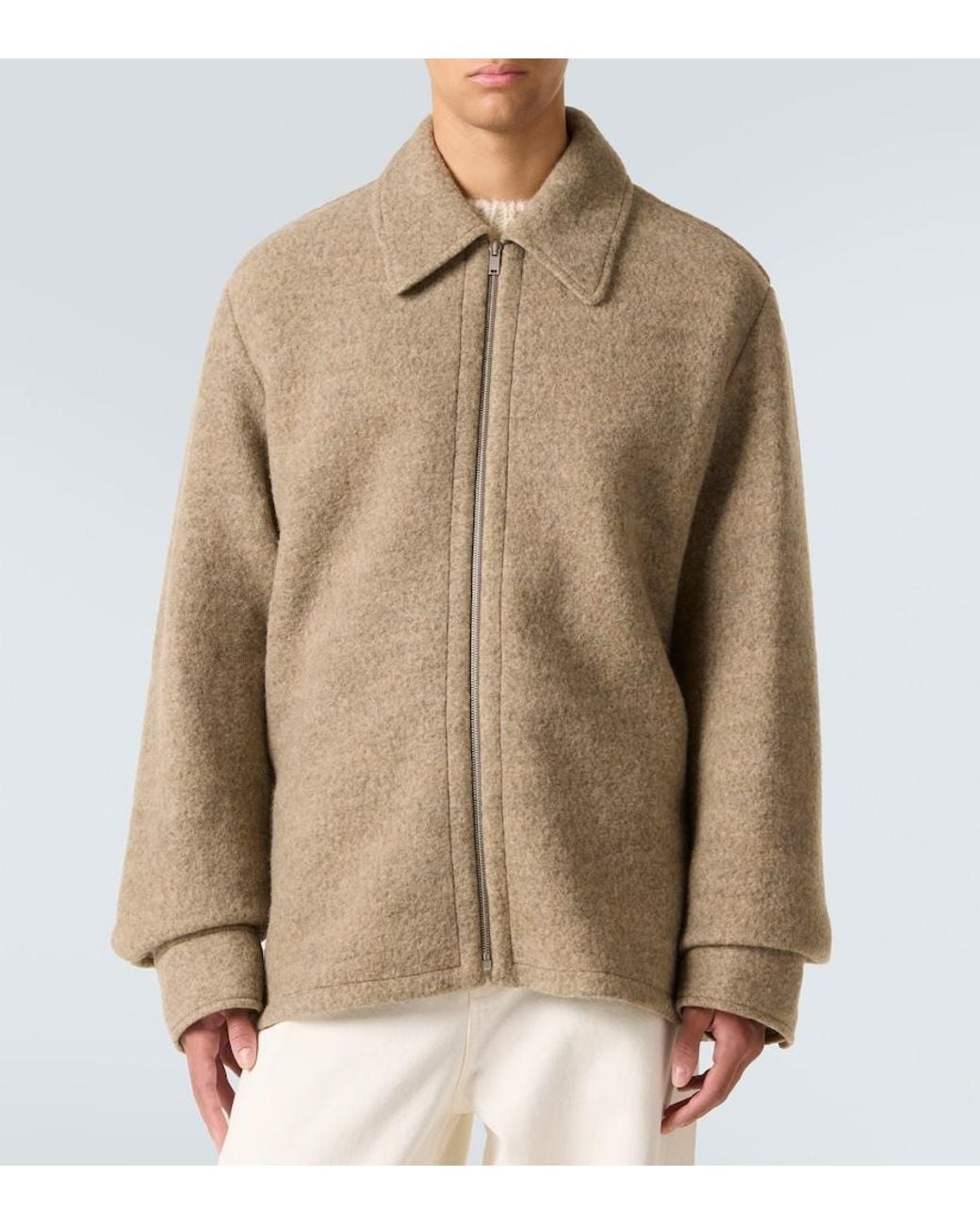 Jil Sander Natural Wool-Blend Blouson for men