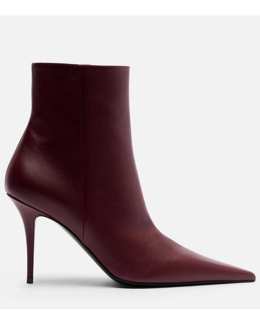 AMINA MUADDI Purple Barbara 90 Leather Ankle Boots