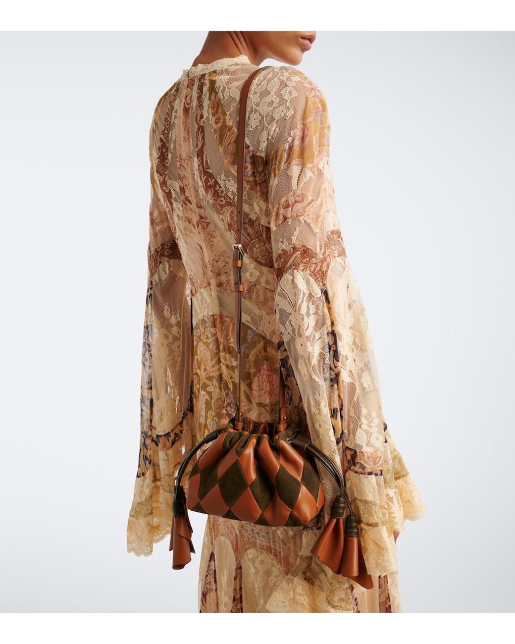 Zimmermann Brown Cloud 91 Small Leather And Suede Clutch