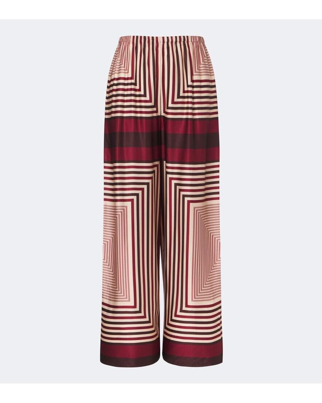 Faithfull The Brand Red Jensen Printed Satin Palazzo Pants