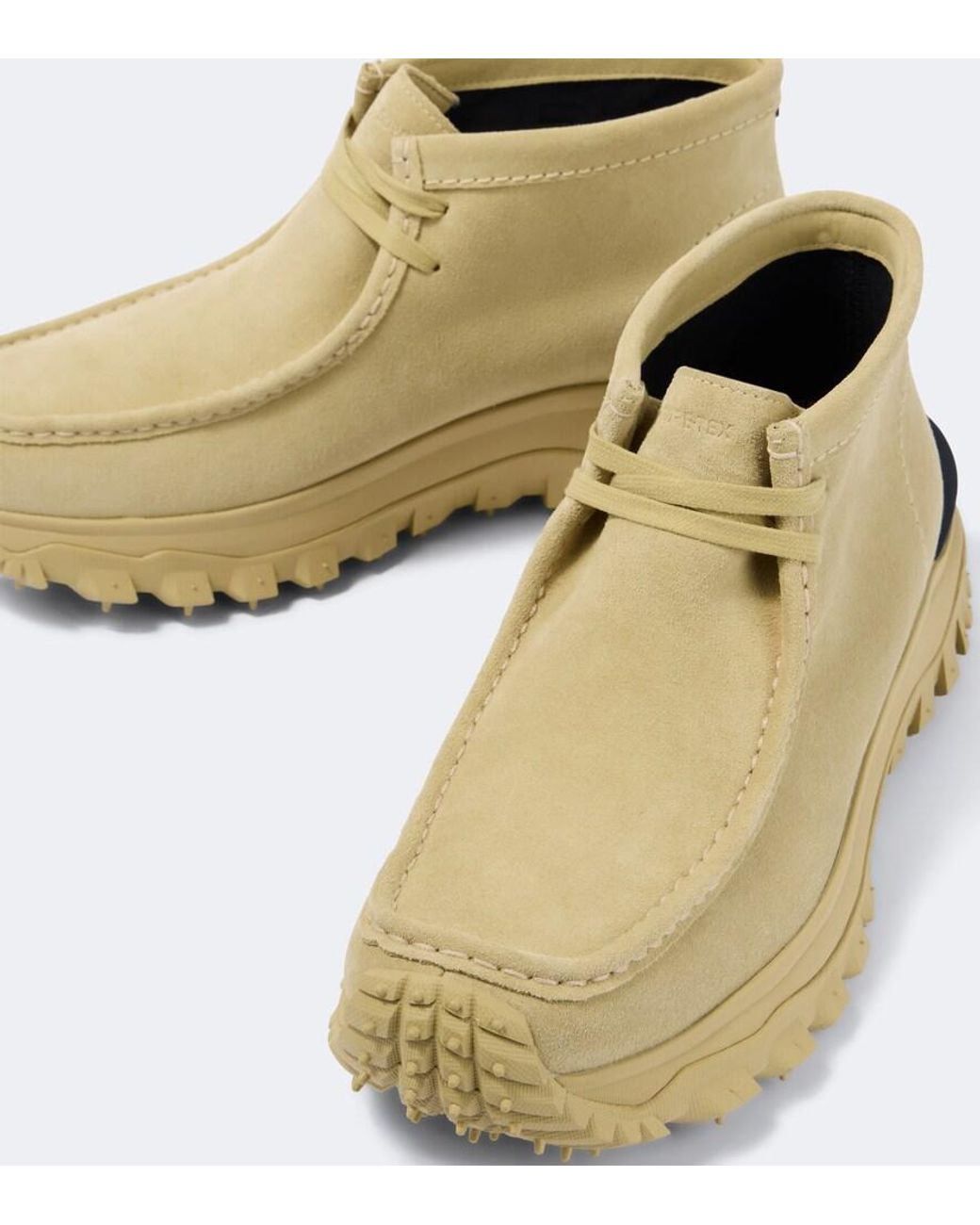 Moncler Natural X Clarks Trailgrip Wallabee Gtx Suede Sneakers for men