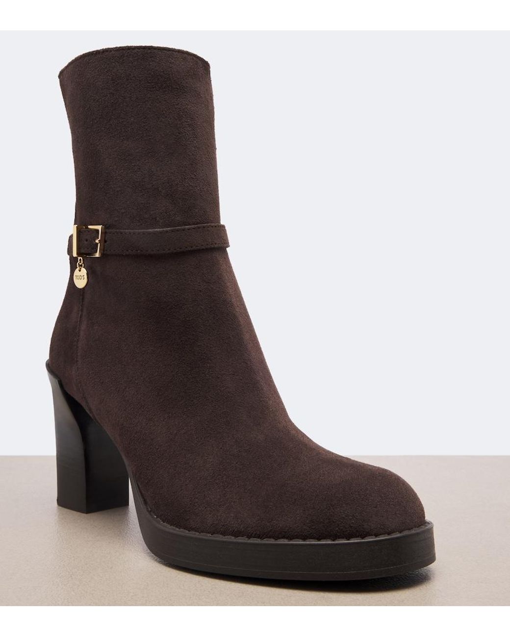 Tod's Brown Suede Ankle Boots