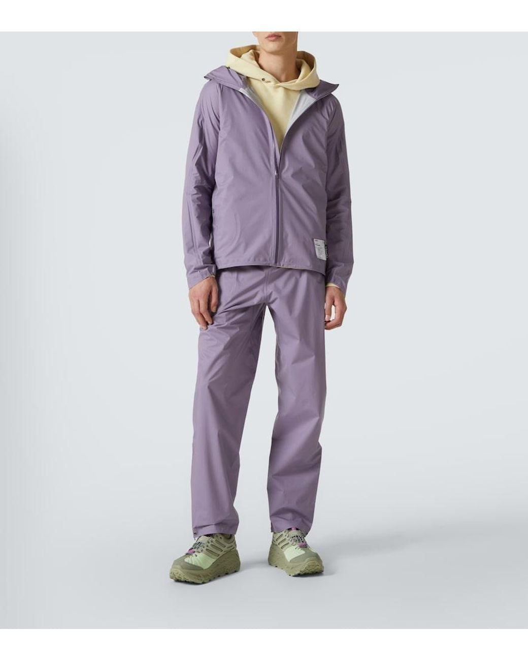 Satisfy Purple Pertex 3L Fly Raincoat for men