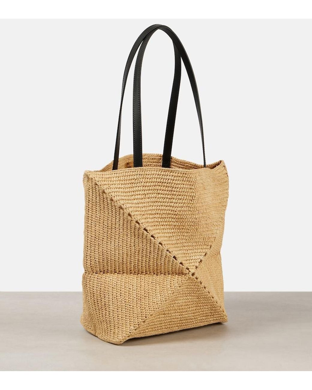 Loewe Natural Paula's Ibiza Puzzle Fold Medium Tote Bag