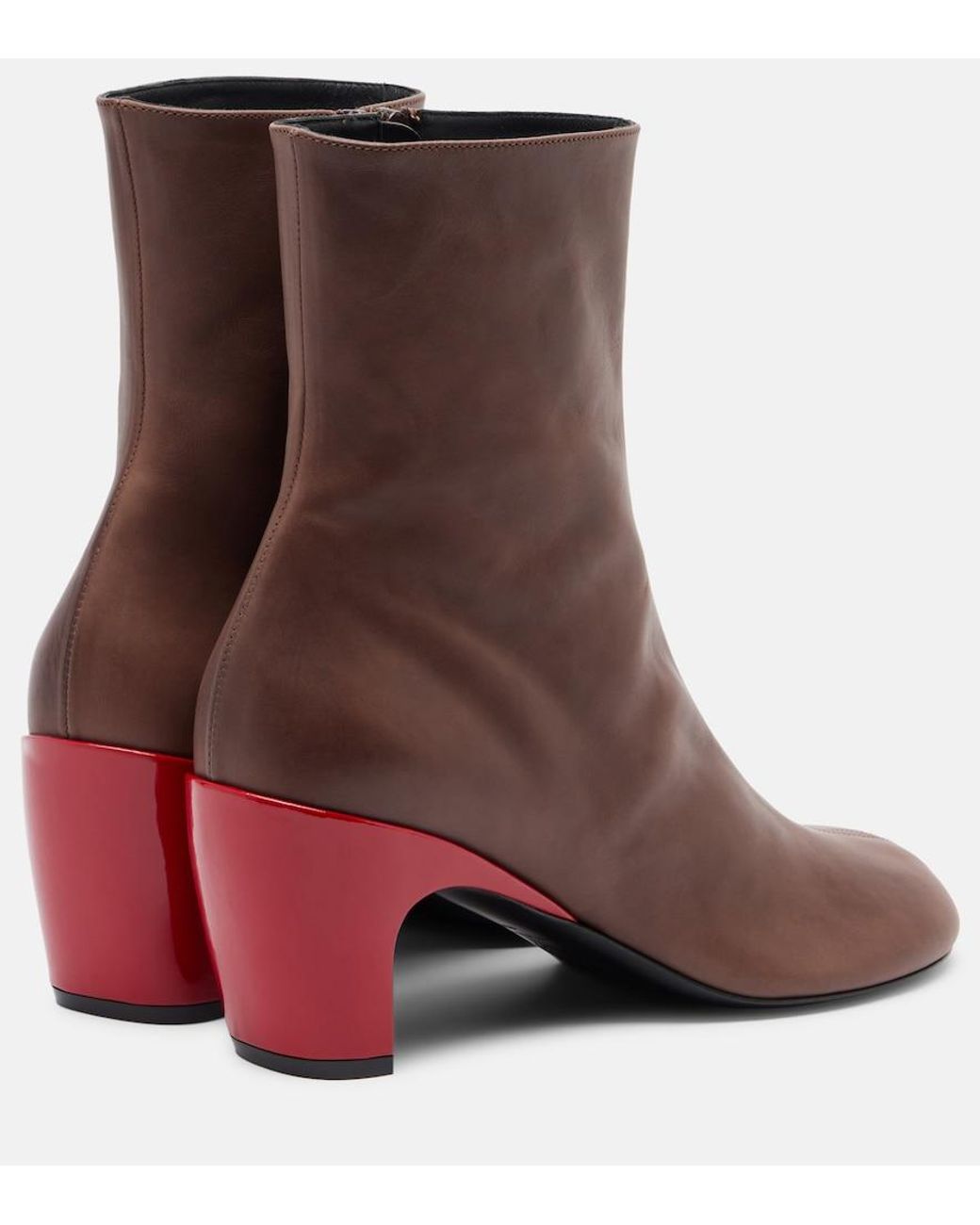 Dries Van Noten Brown 65 Leather Ankle Boots