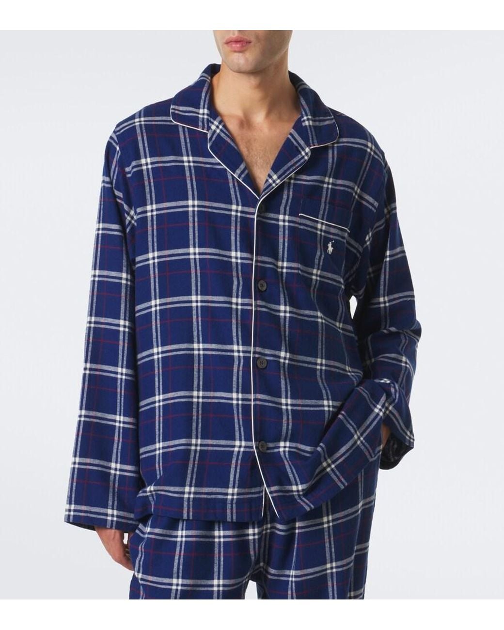 Polo Ralph Lauren Pyjama Aus Baumwollflanell in Blue für Herren
