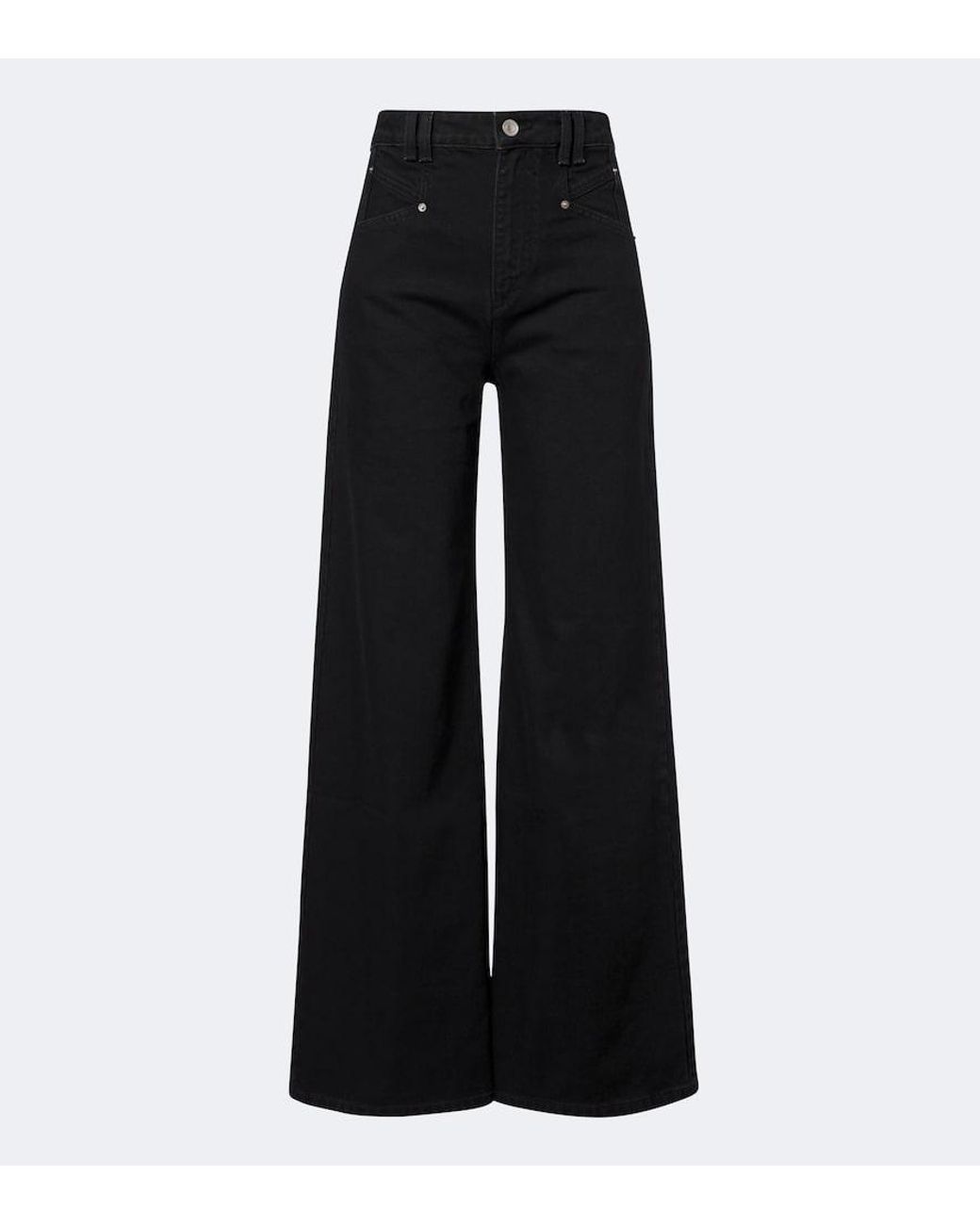 Isabel Marant Black Lemony Wide-Leg Jeans