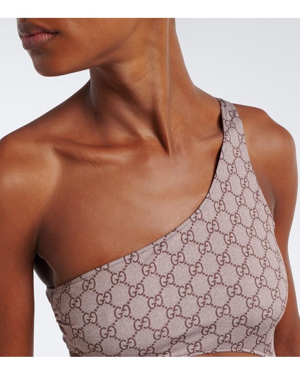 Gucci White Gg Cutout Swimsuit