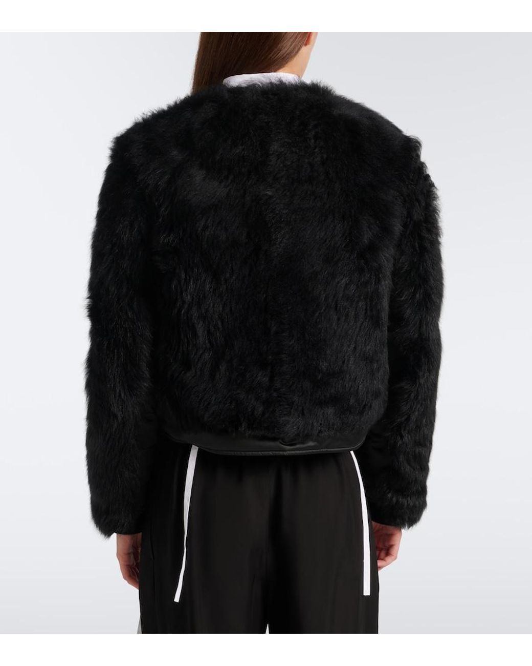 Moncler Black Majestueux Shearling Jacket