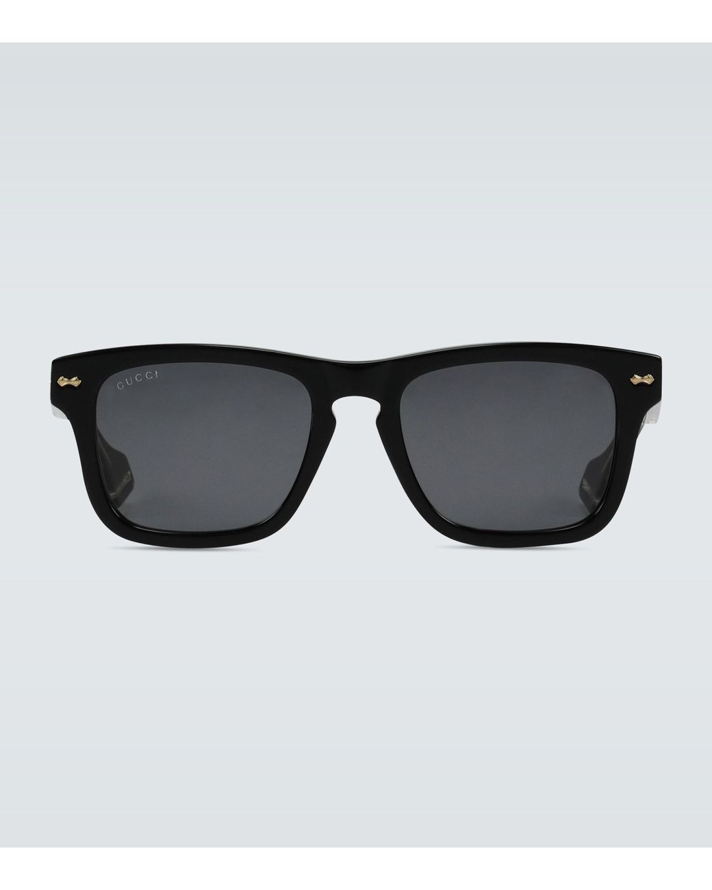 Gucci Rectangular-frame Acetate Sunglasses in Black for Men | Lyst