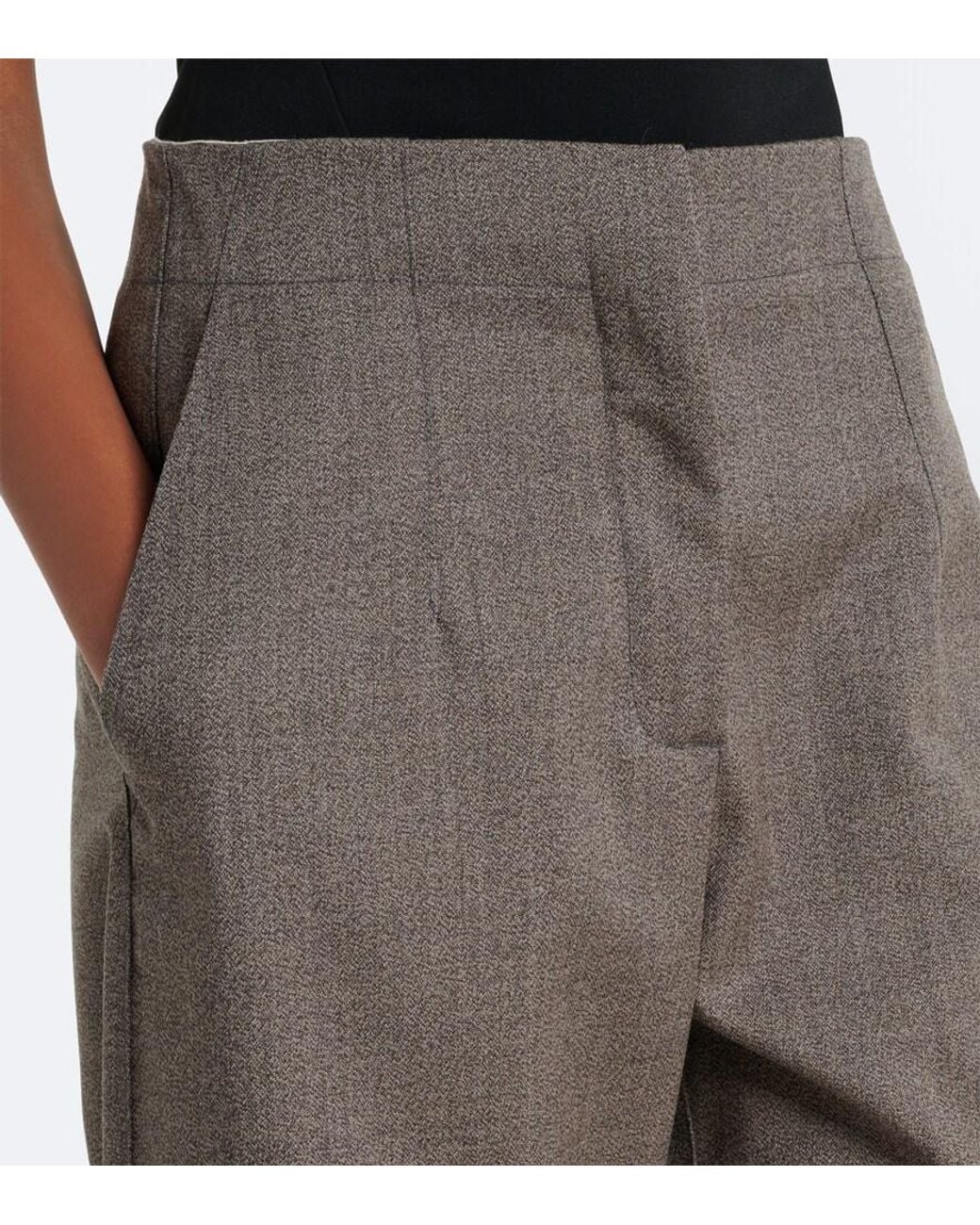 Jacquemus Gray Citta Cotton Barrel-Leg Pants