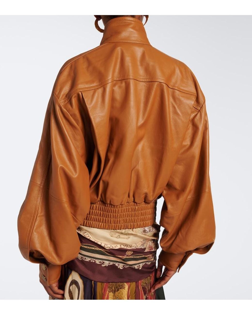 Zimmermann Brown Valiant Leather Jacket