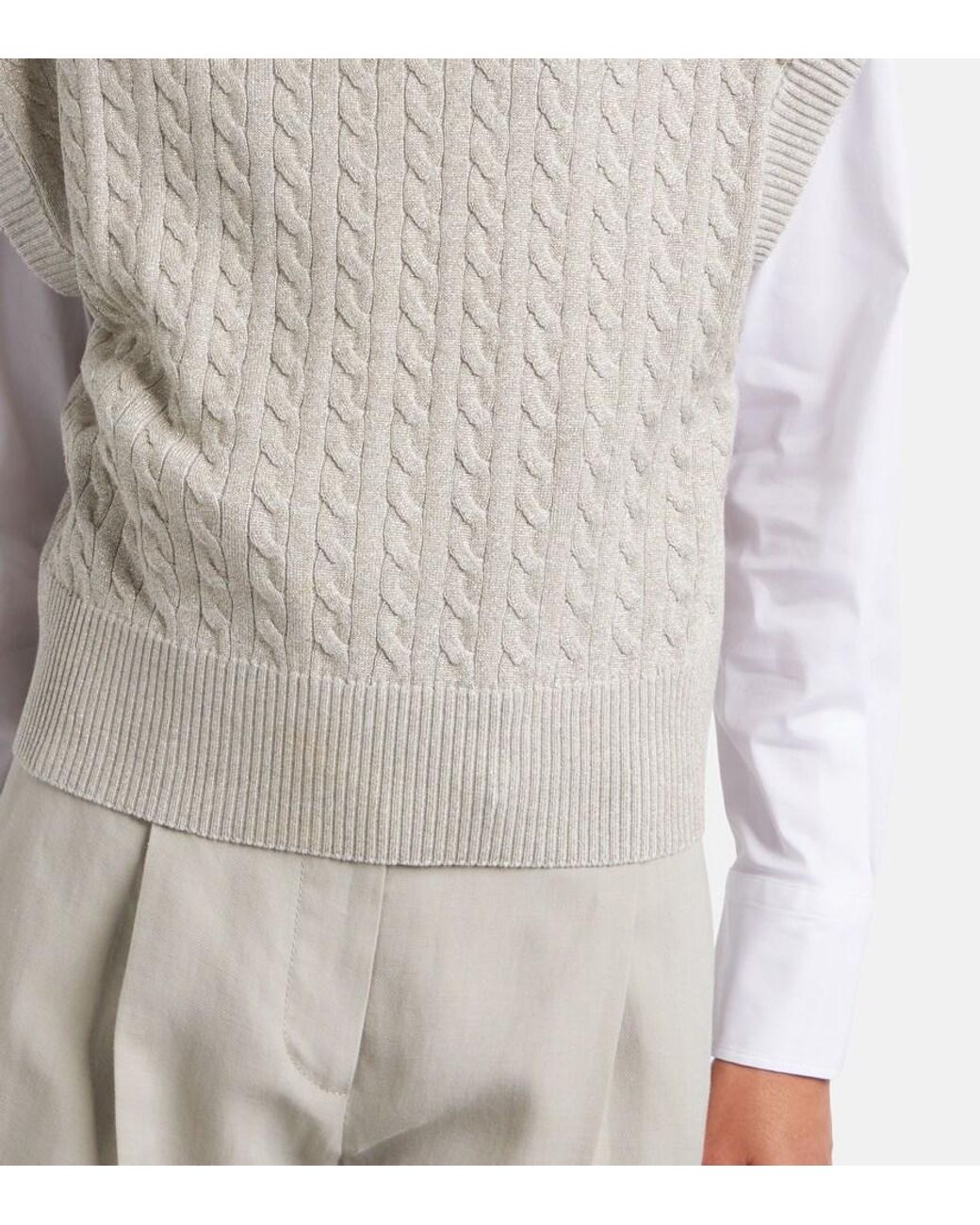 Pullover di Brunello Cucinelli in White