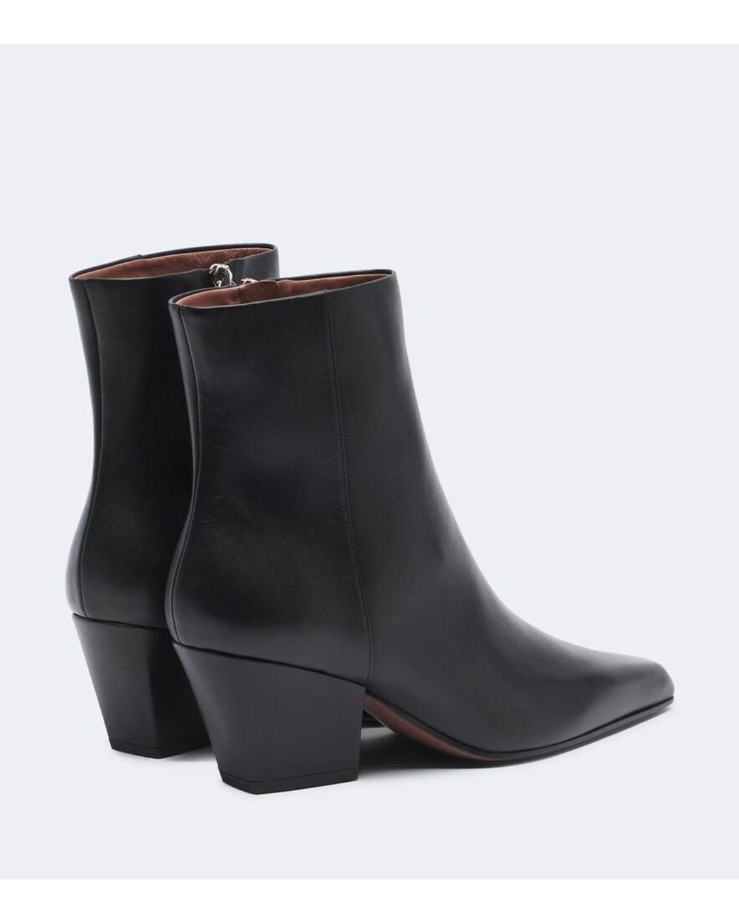 Paris Texas Black Jane Leather Ankle Boots