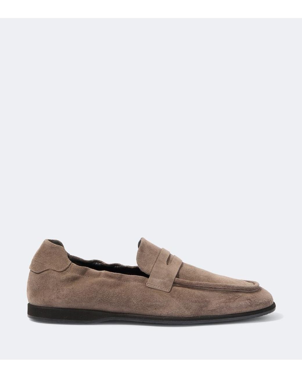 Brioni Brown Suede Penny Loafers for men