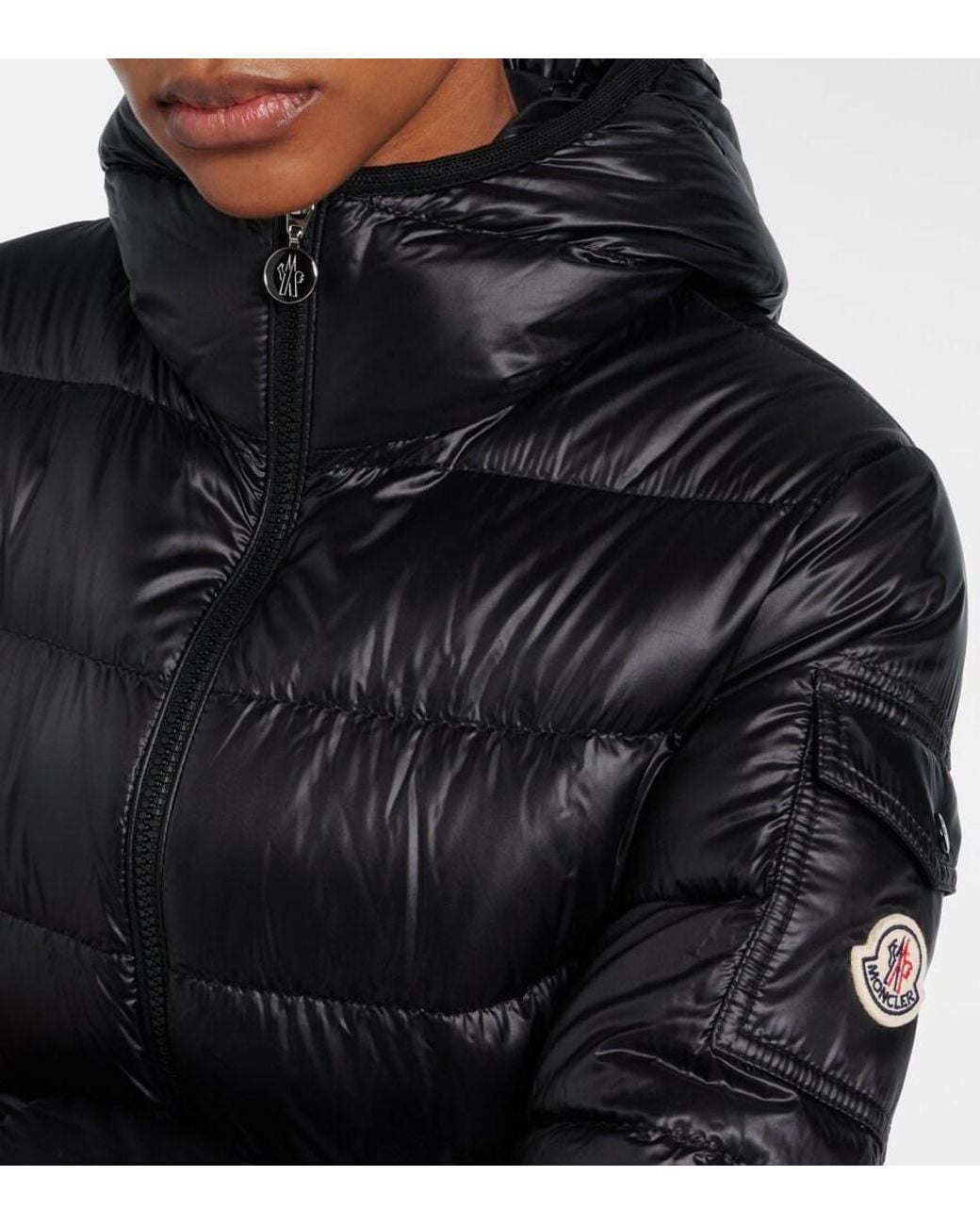 Moncler Black Glesse Down Jacket