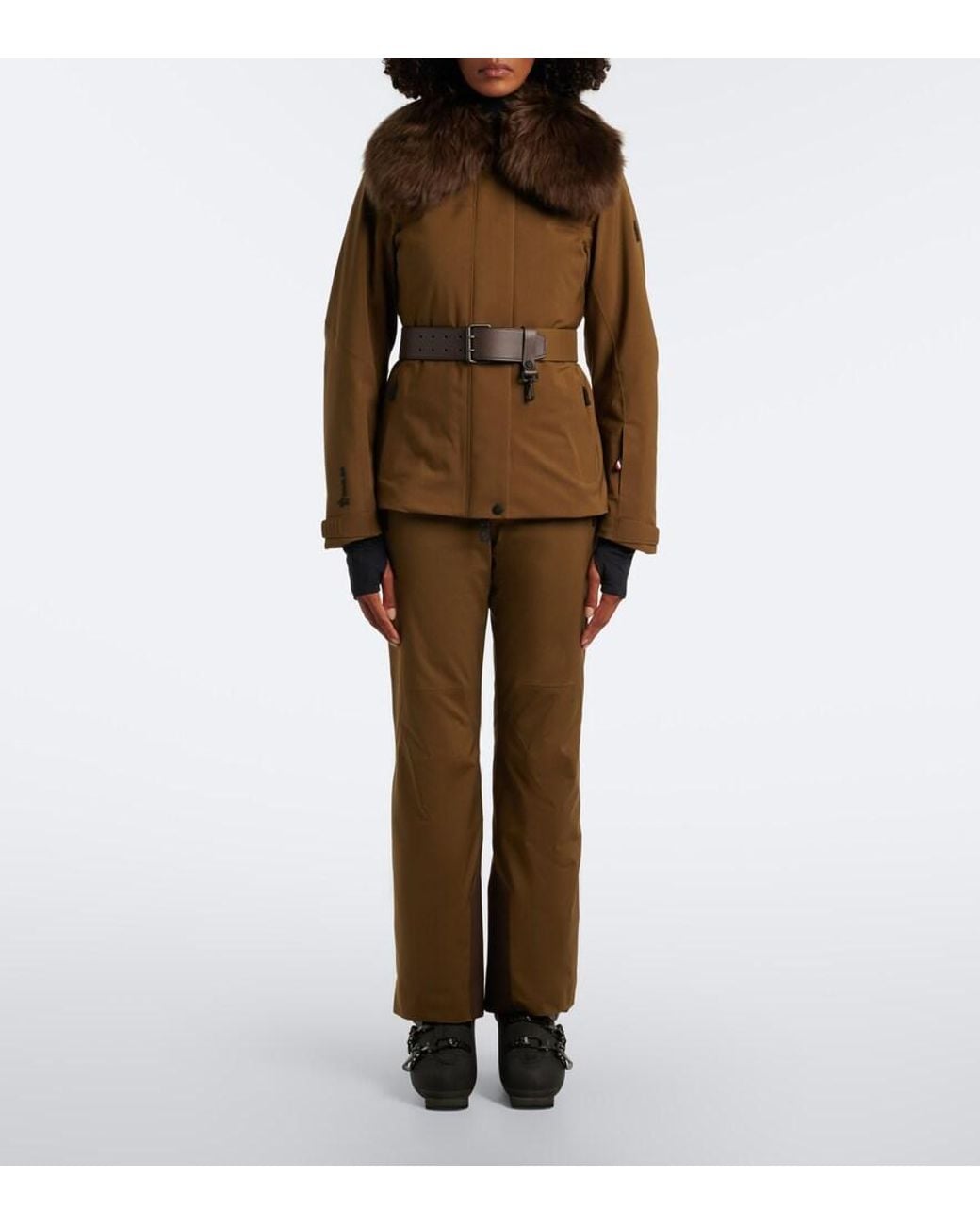 Moncler Brown Technical Ski Pants
