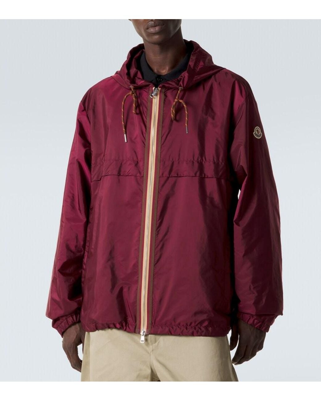 Moncler Purple Nidge Hooded Jacket for men