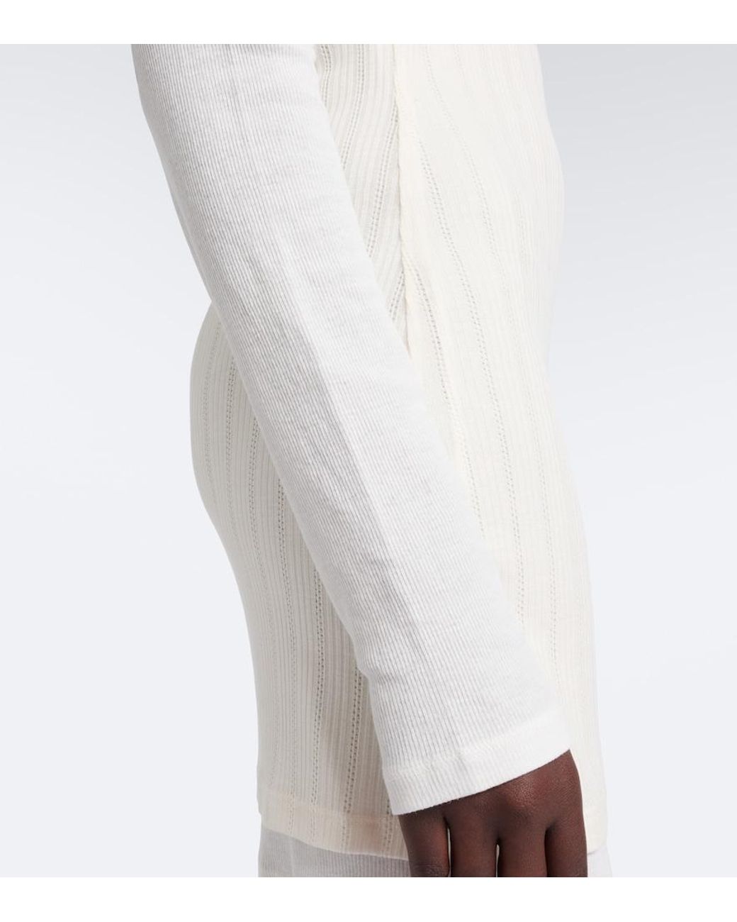 Acne Natural Layered Knitted Minidress