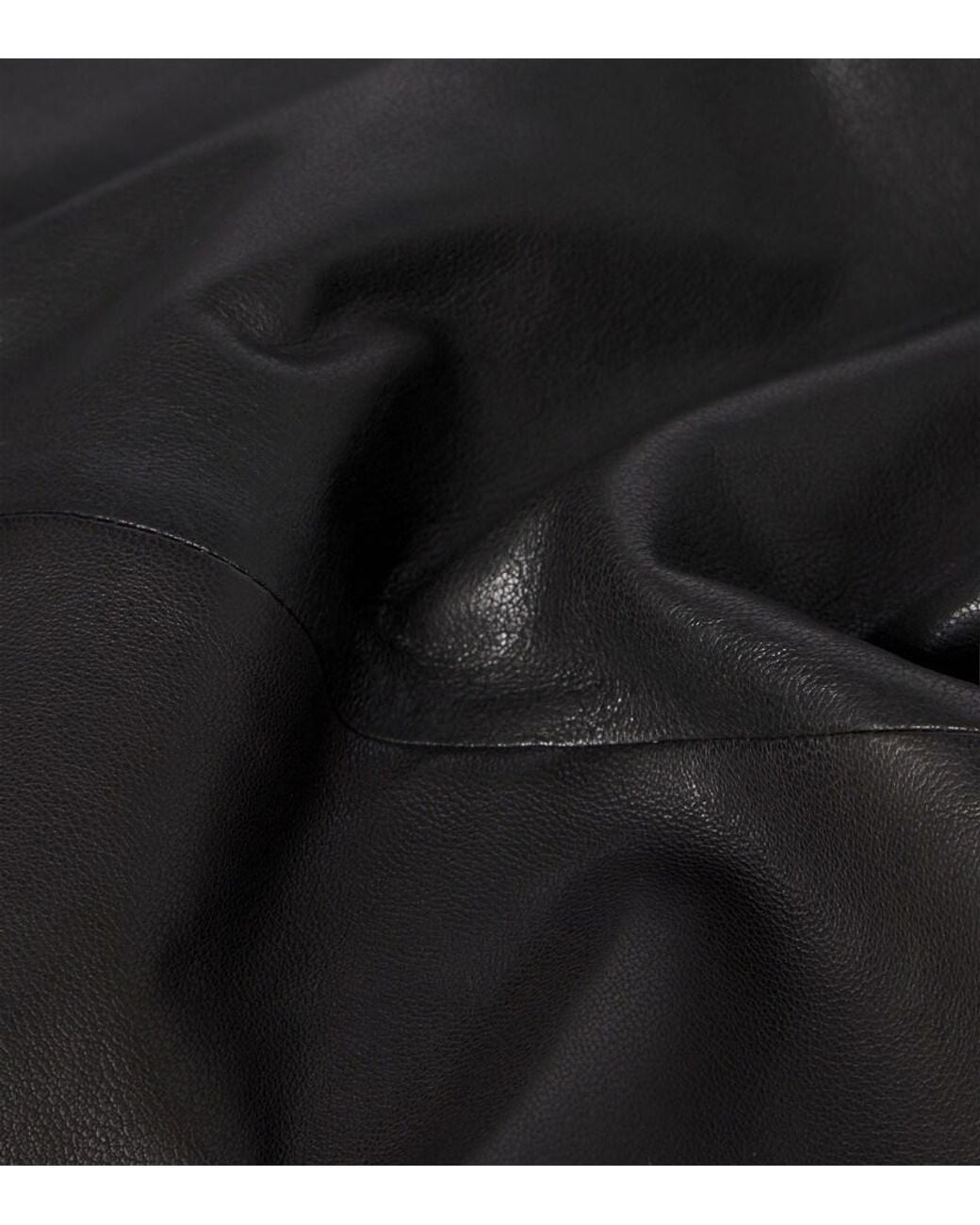 Lemaire Black Large Leather Scarf