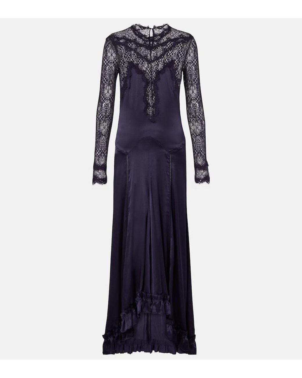 Isabel Marant Blue Dolores Ruffled Dress