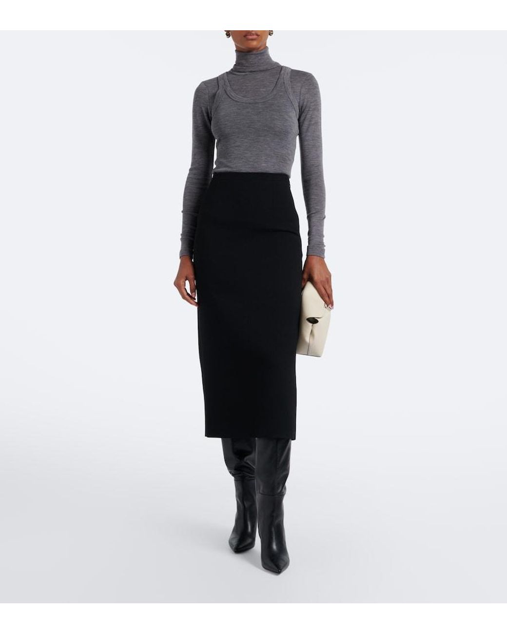 Rohe Gray Wool Jersey Tank Top
