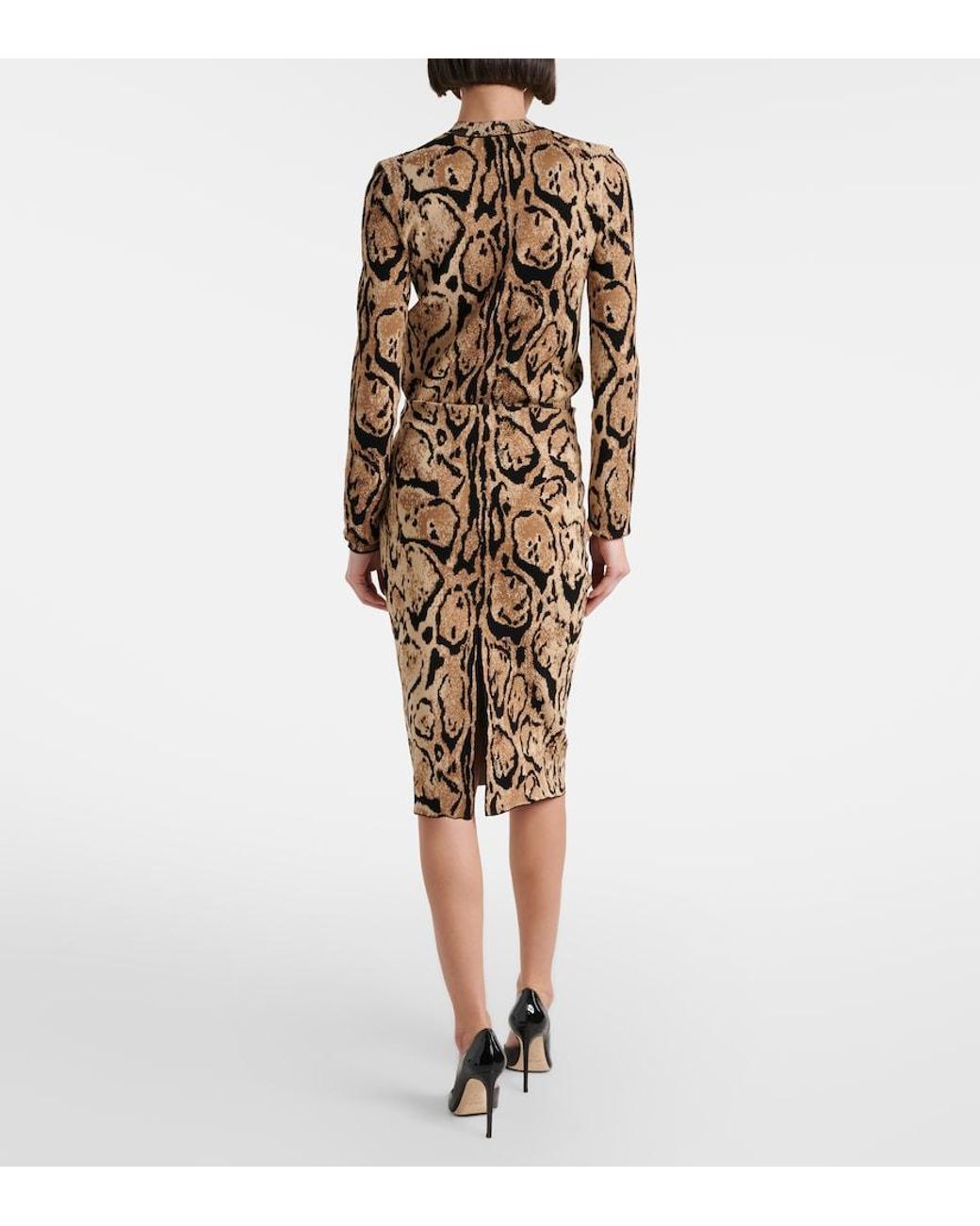 Stella McCartney Multicolor Jacquard Pencil Skirt