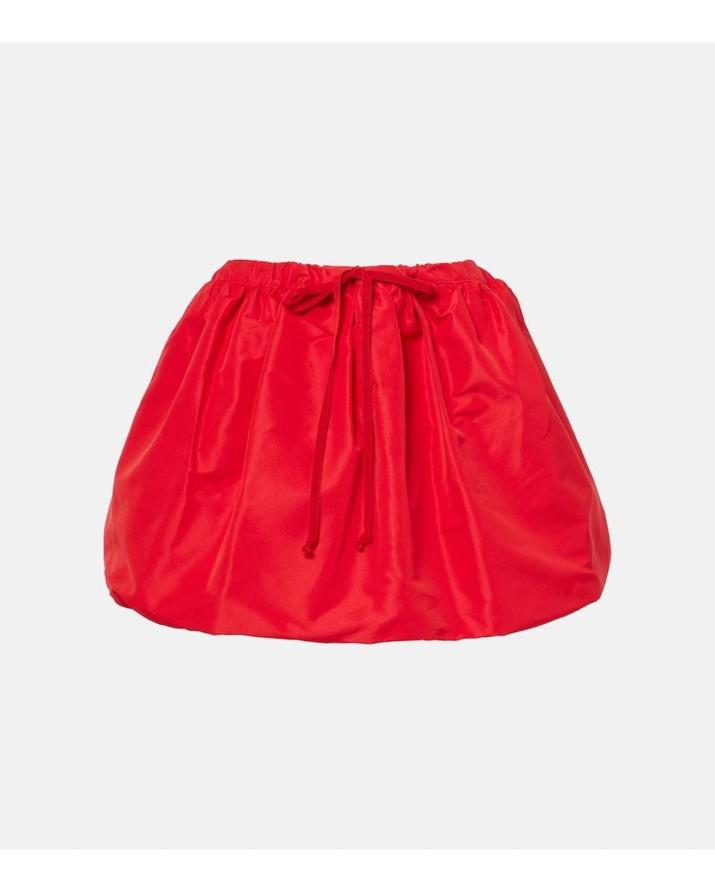 Patou Red Volume Miniskirt