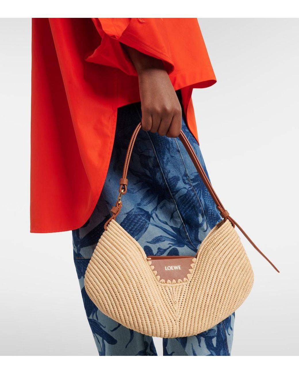 Loewe Natural Paula's Ibiza Swing Medium Shoulder Bag